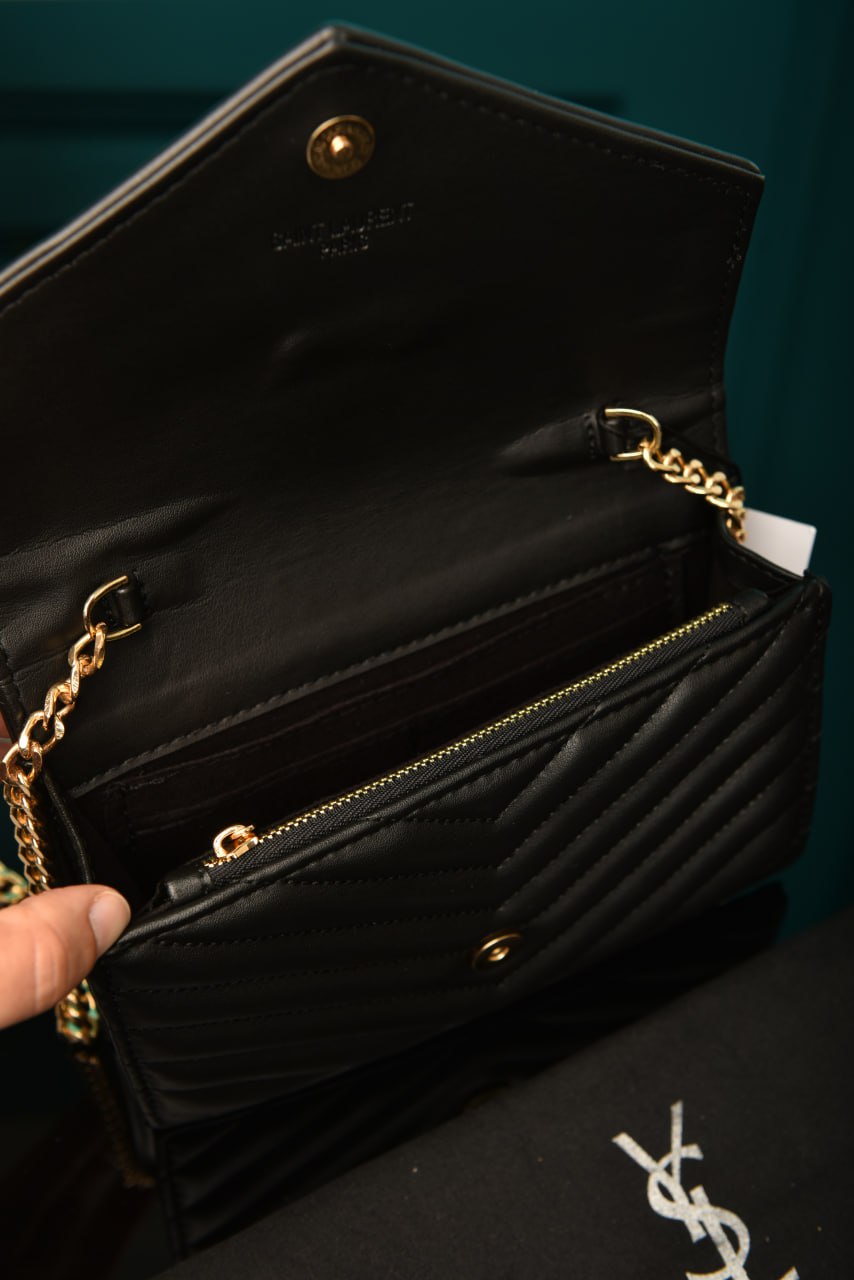 YSI-Cassandre Leather Wallet on Chain